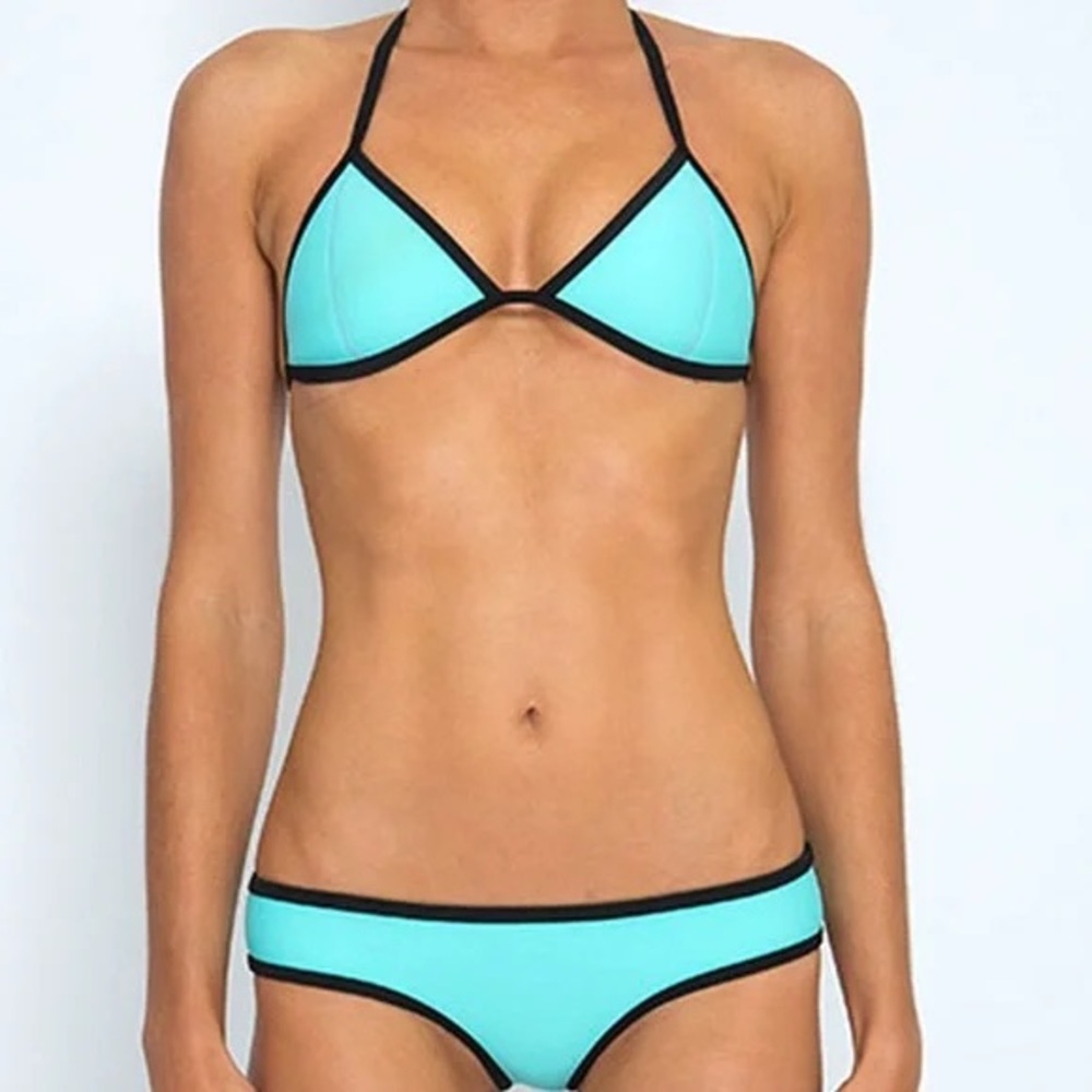 TRIANGL Miami Mint Neoprene Bikini Size Medium - Picture 2 of 3
